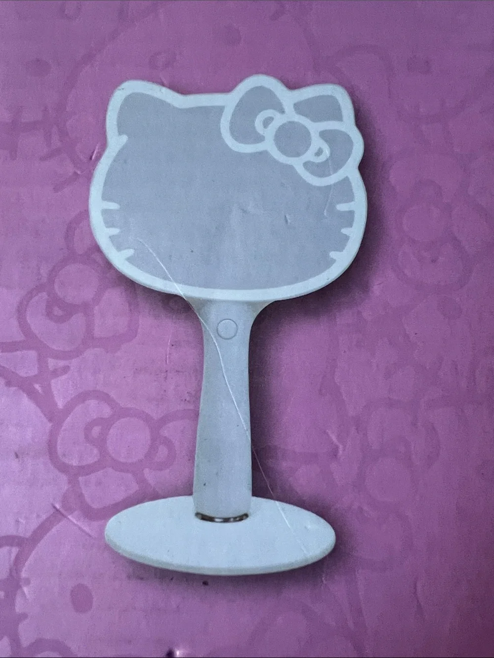 Impressions Hello Kitty Pink LED Hand Mirror with Stand